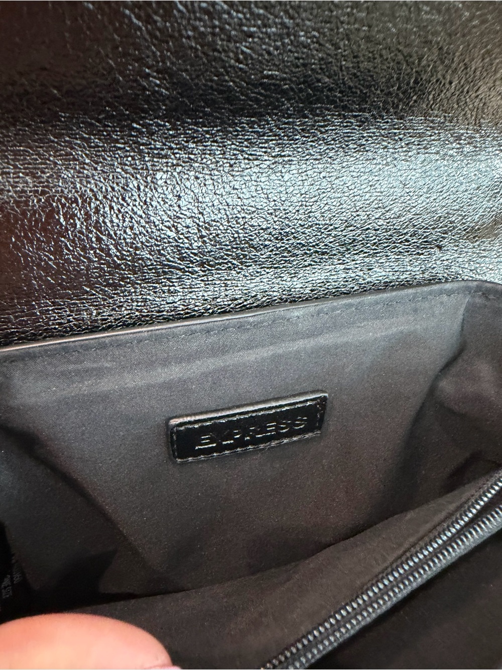 Express Black Shoulder Bag with Gold Hardware - Picture 5 of 6